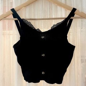 Shein Black Crop Tank